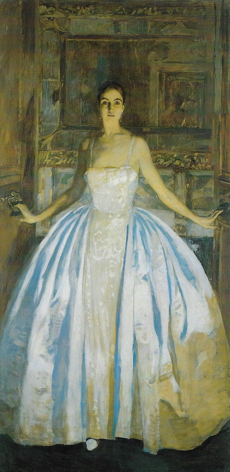  185-Ettore Tito-Ritratto della contessa Malacrida-1926-Galleria Internazionale d'Arte Moderna, Cà Pesaro, Venezia 